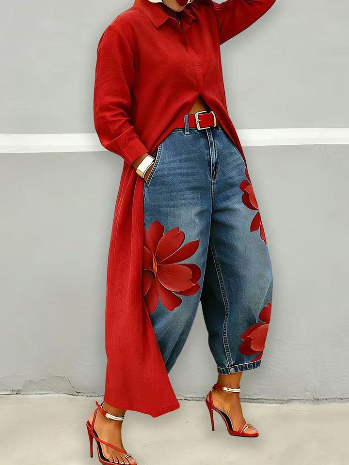 Sophia - Pantalons Floraux Élégants