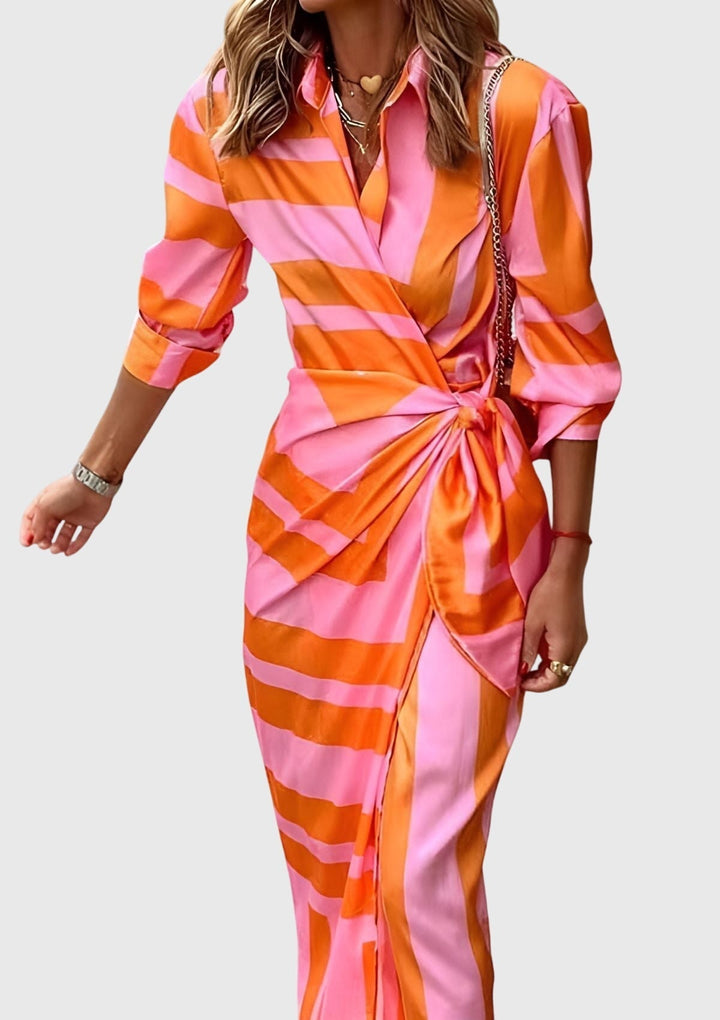EVERLY | Robe élégante avec imprimé