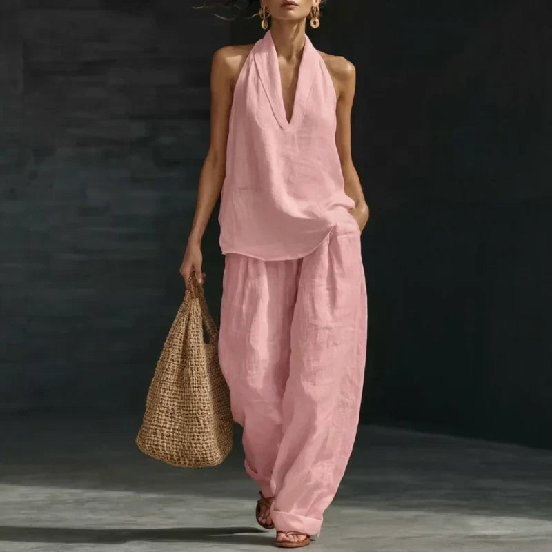 Ainhoa | Ensemble débardeur décontracté et pantalon large