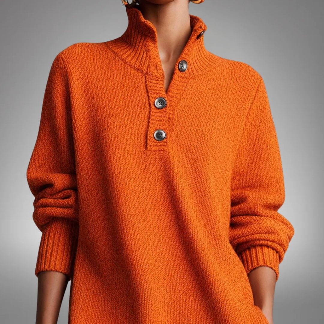Constance™ | Robe en tricot douce avec boutons
