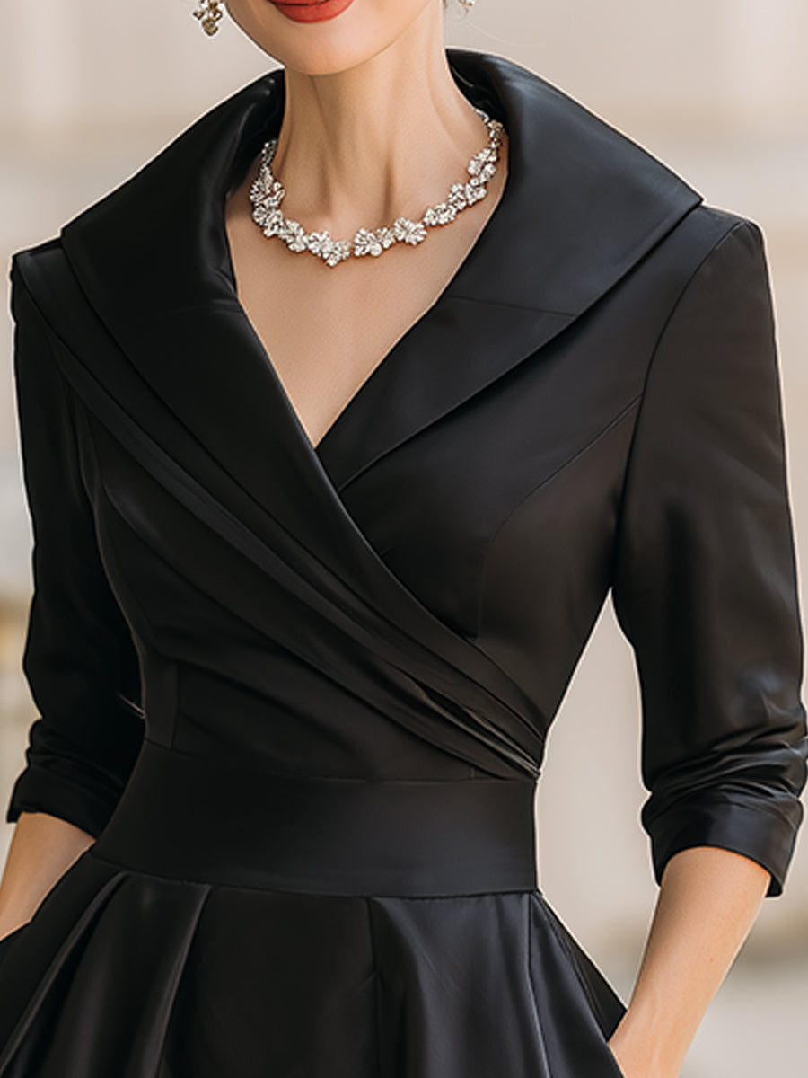 Lucas & Léa Paris - Robe midi en satin