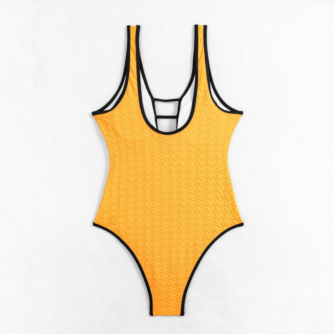 Maillot de Bain Sculptant avec Structure et Décolleté Détails