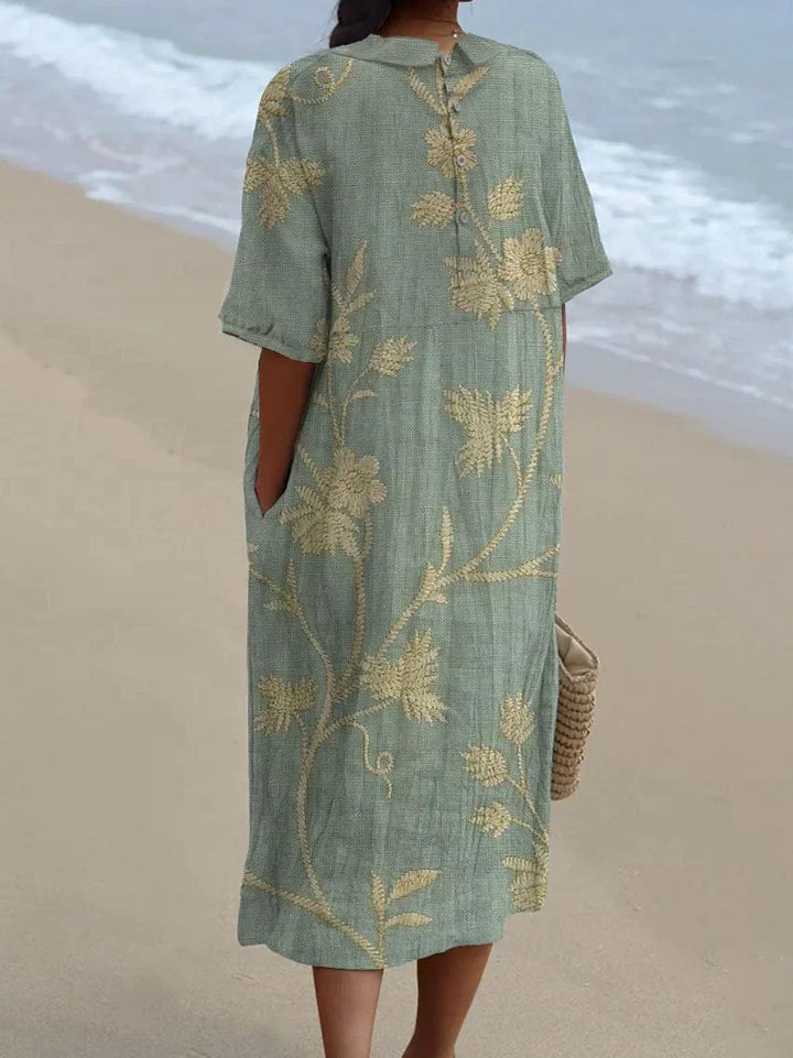 Merel | Robe Maxi Florale Vintage