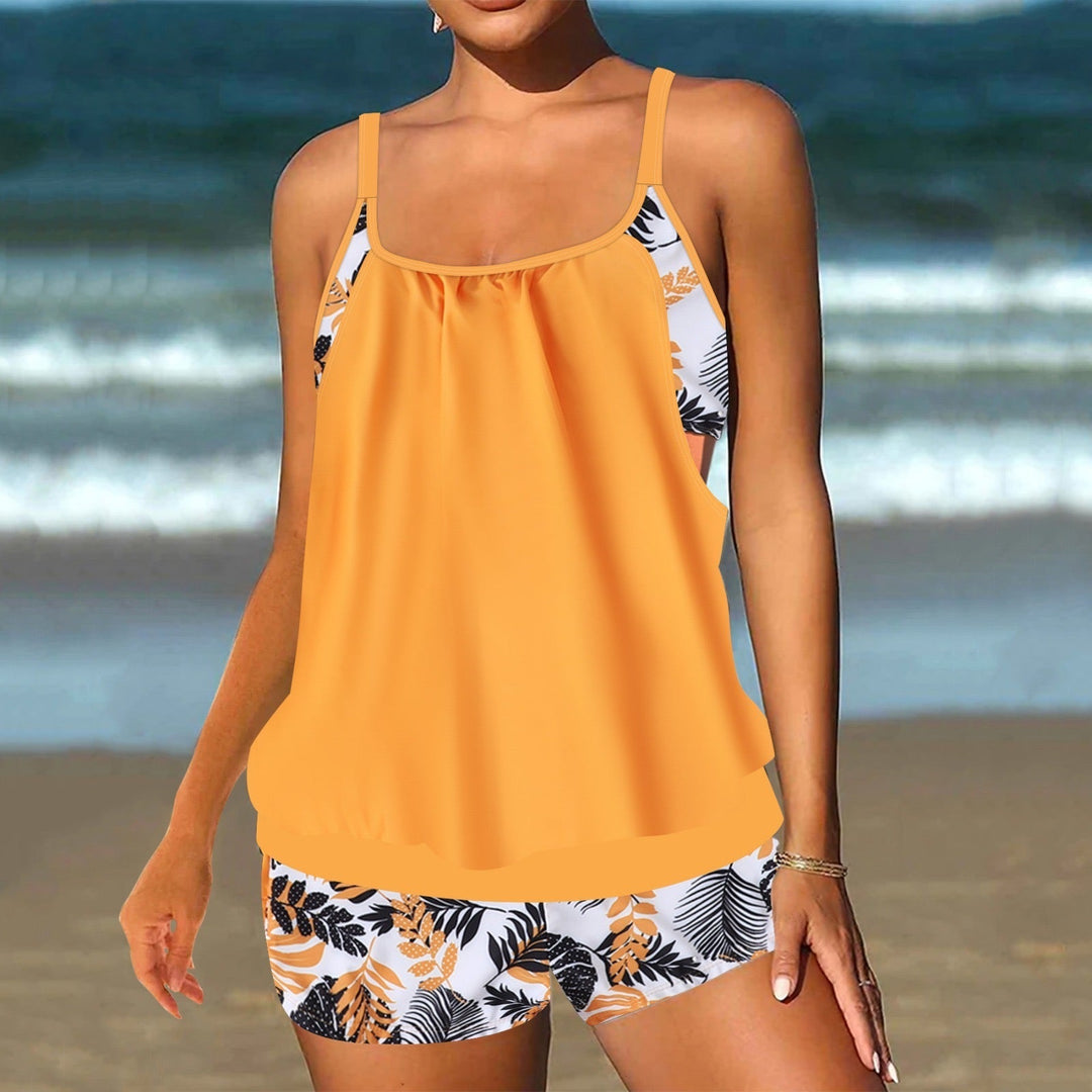 Barbara™ | Tankini divisé avec un élégant motif océan