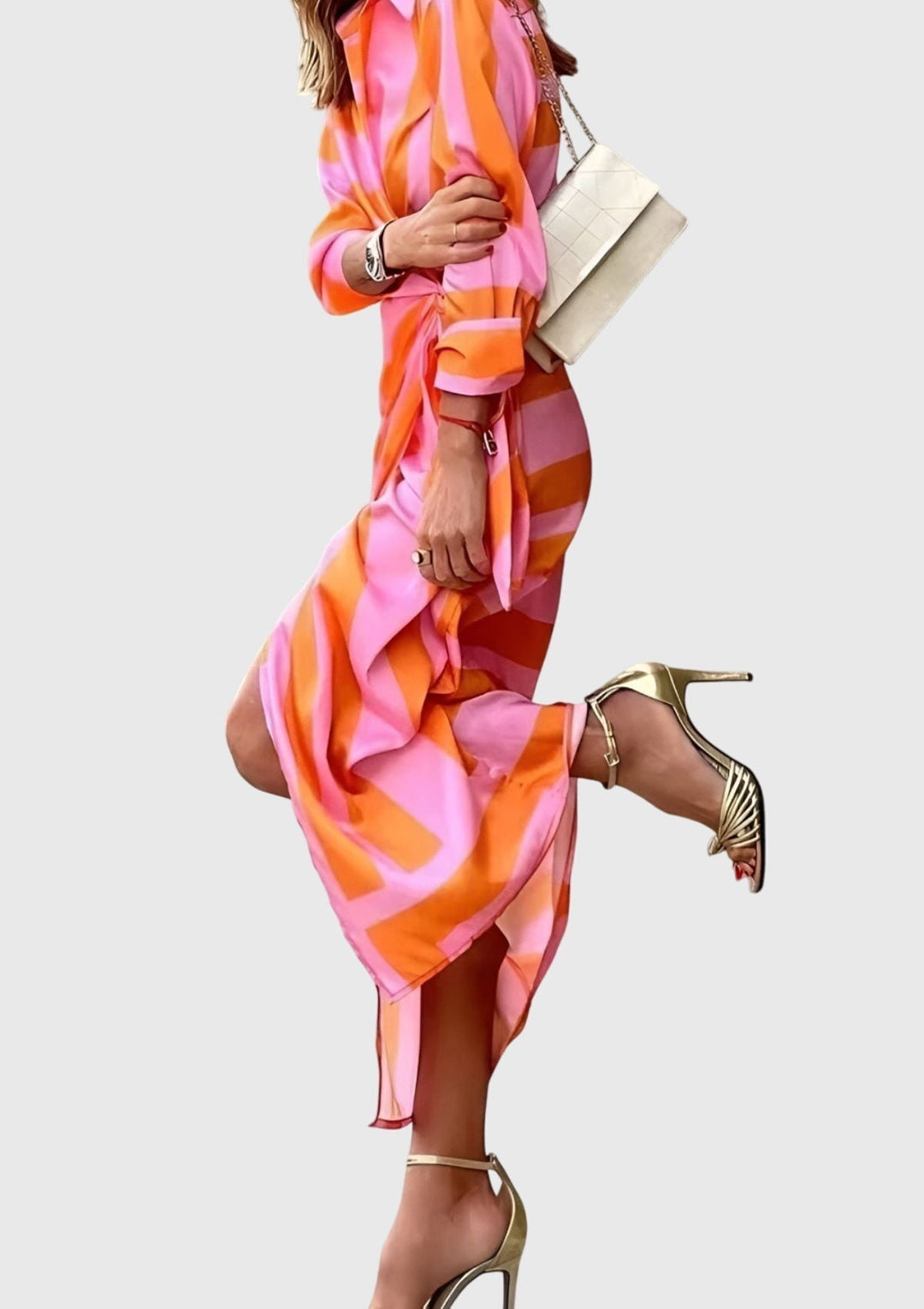 EVERLY | Robe élégante avec imprimé