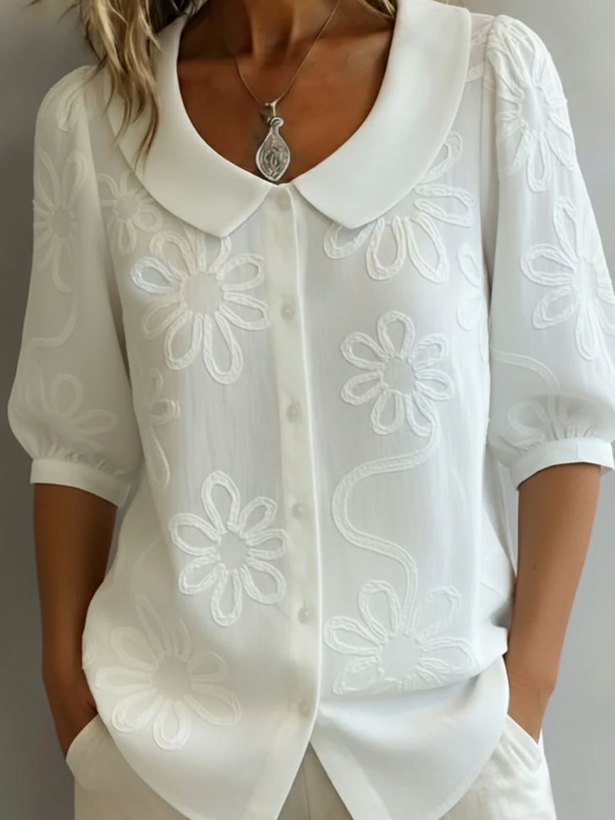 Lucas & Léa Paris — Blouse légère florale élégance naturelle