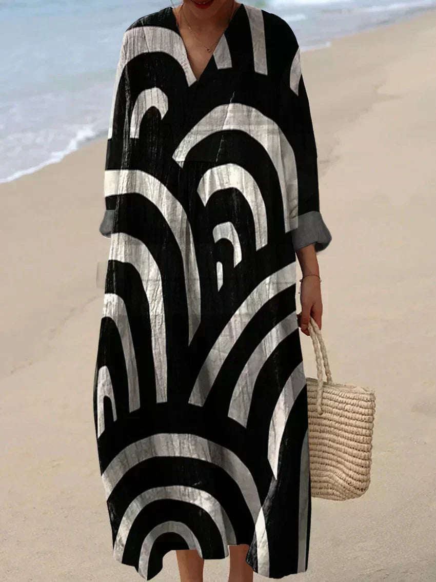 Robe imprimée brise d'été