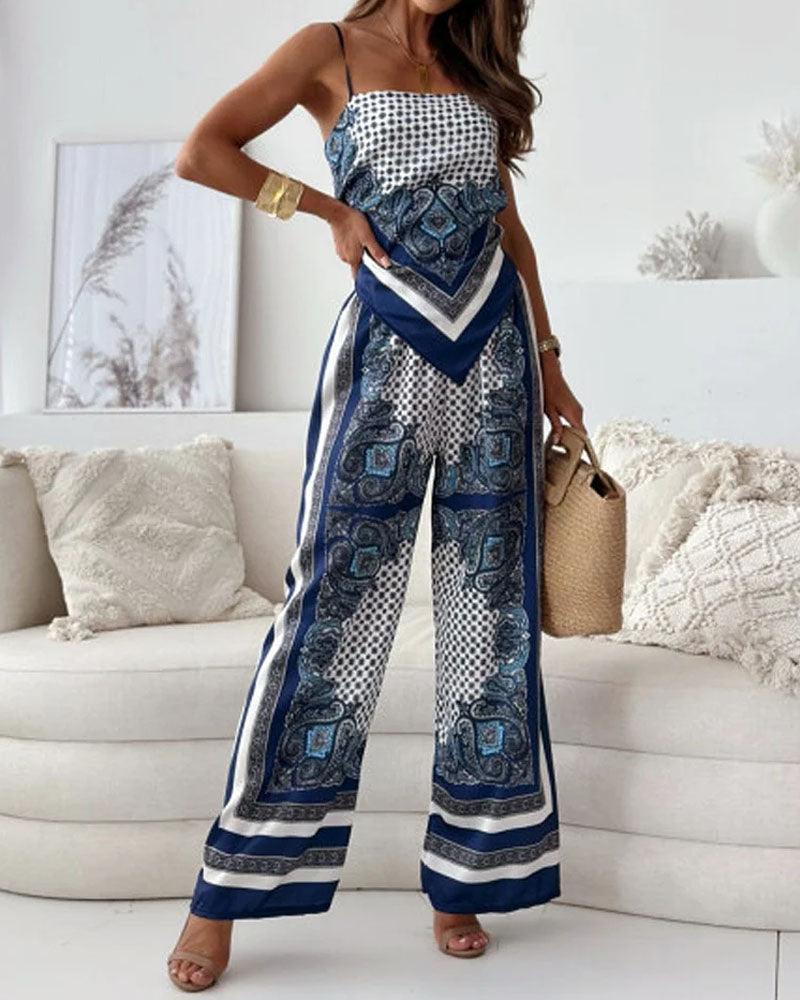 Helen | Ensemble de vêtements à lacets stylé prêt pour les vacances