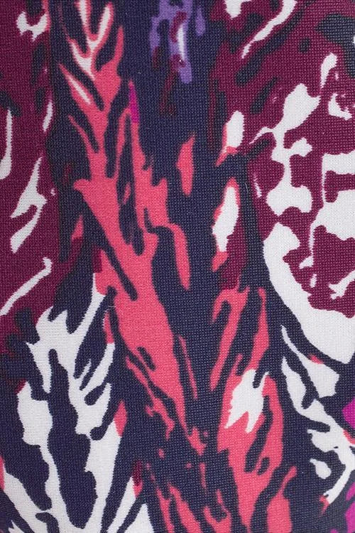 penacho | Ensemble de tankini avec imprimé de plumes qui couvre le ventre