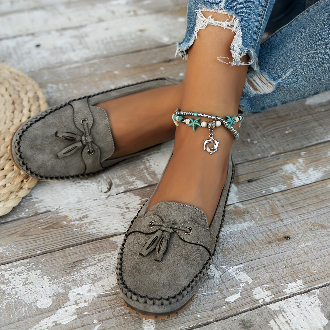Bella - Mocassins classiques avec détail de franges
