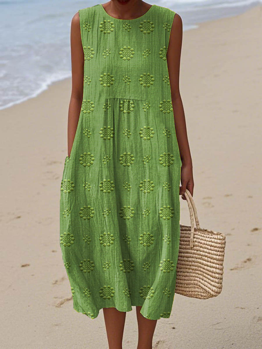 Robe imprimée brise d'été