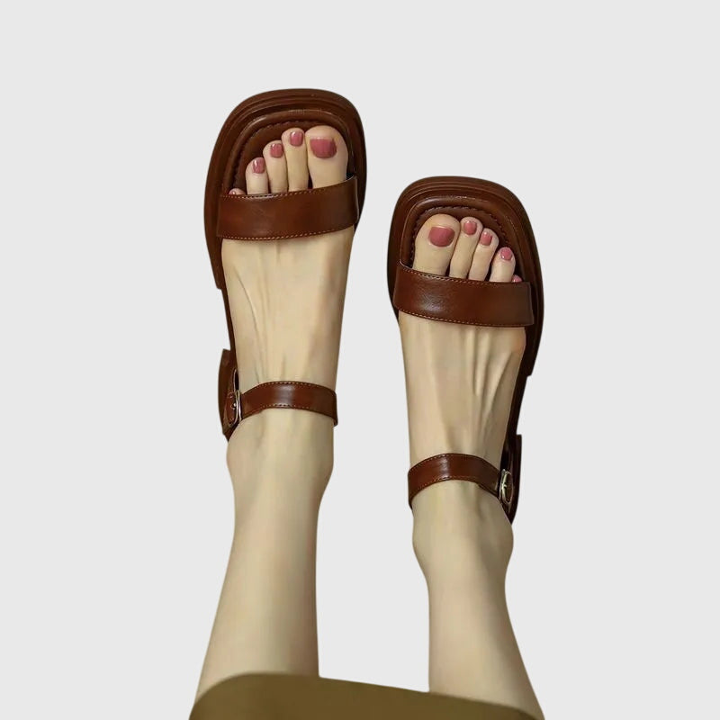 Celestia™ | Sandales en Cuir Orthopédiques