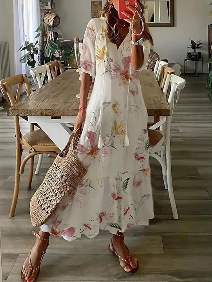 Lana | Robe Maxi Boho Flatteuse