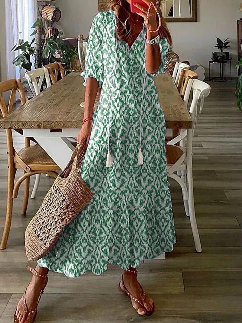 Lana | Robe Maxi Boho Flatteuse
