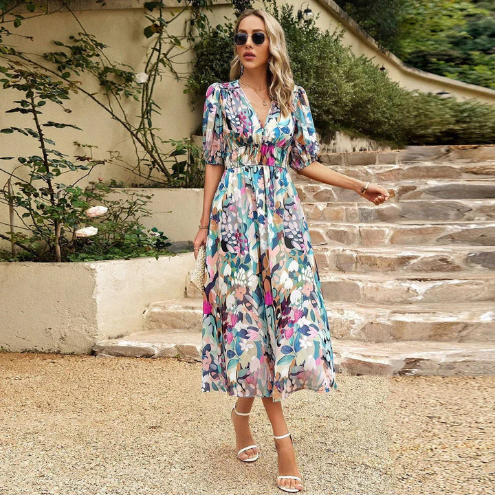 Orina™ | Robe Élégante à Col V