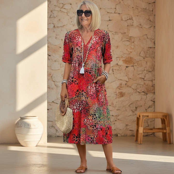Robe Midi Vibrante Rachel
