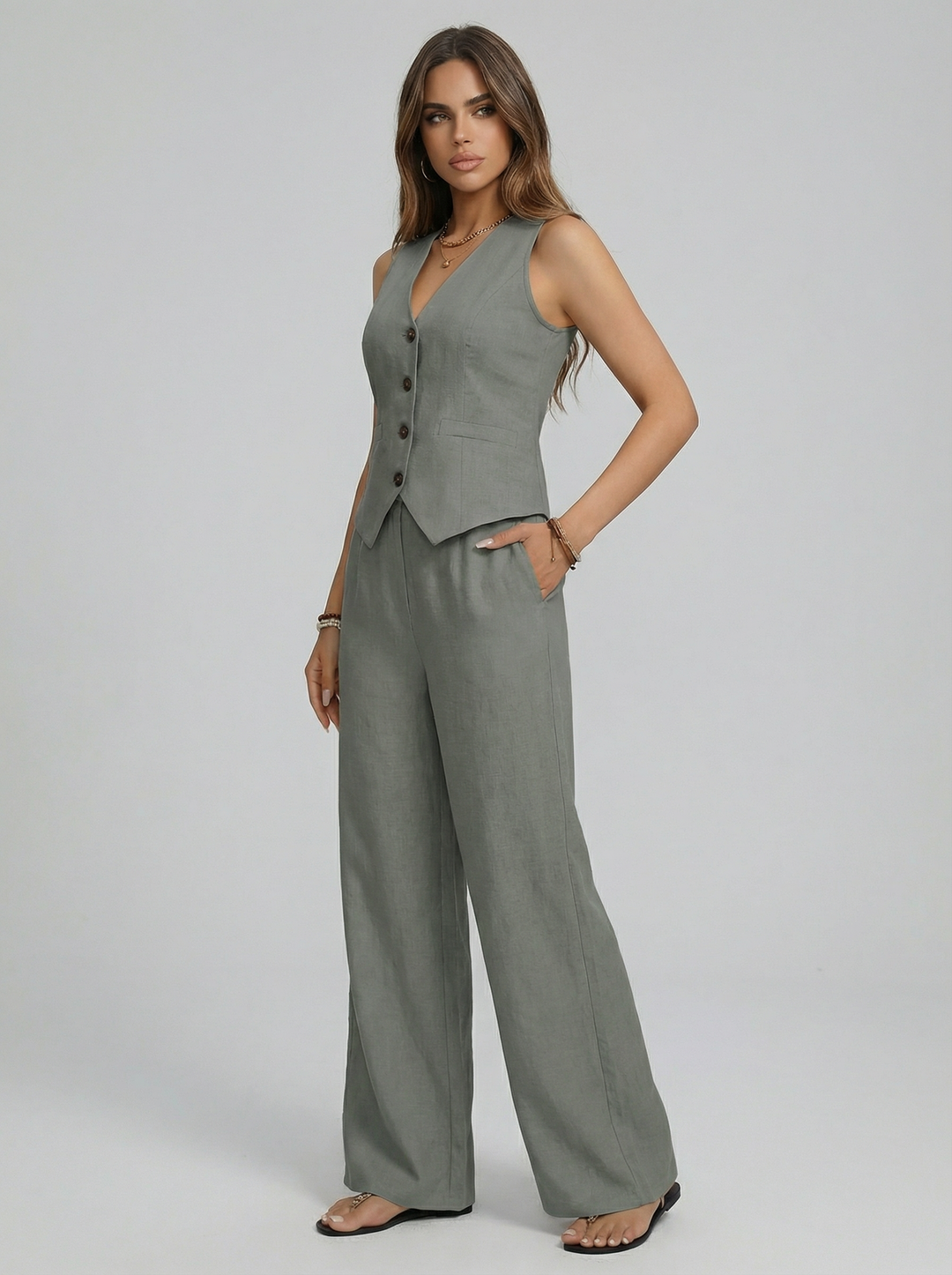Sofía | Ensemble Gilet + Pantalon