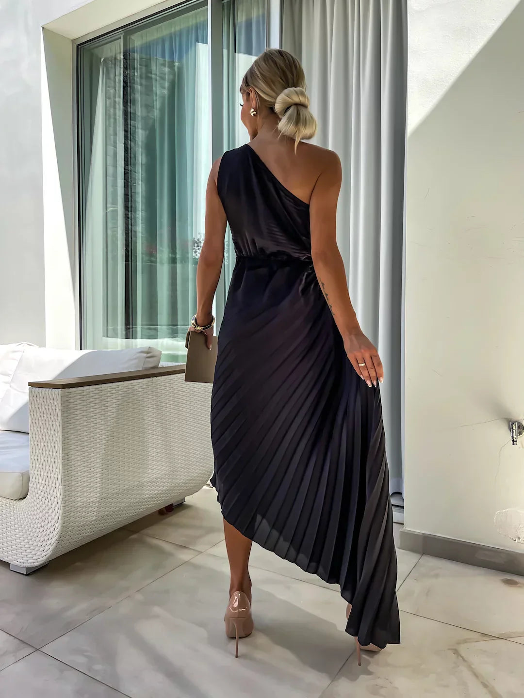 Lizbeth - Robe Maxi à Épaules Dénudées Fleurie