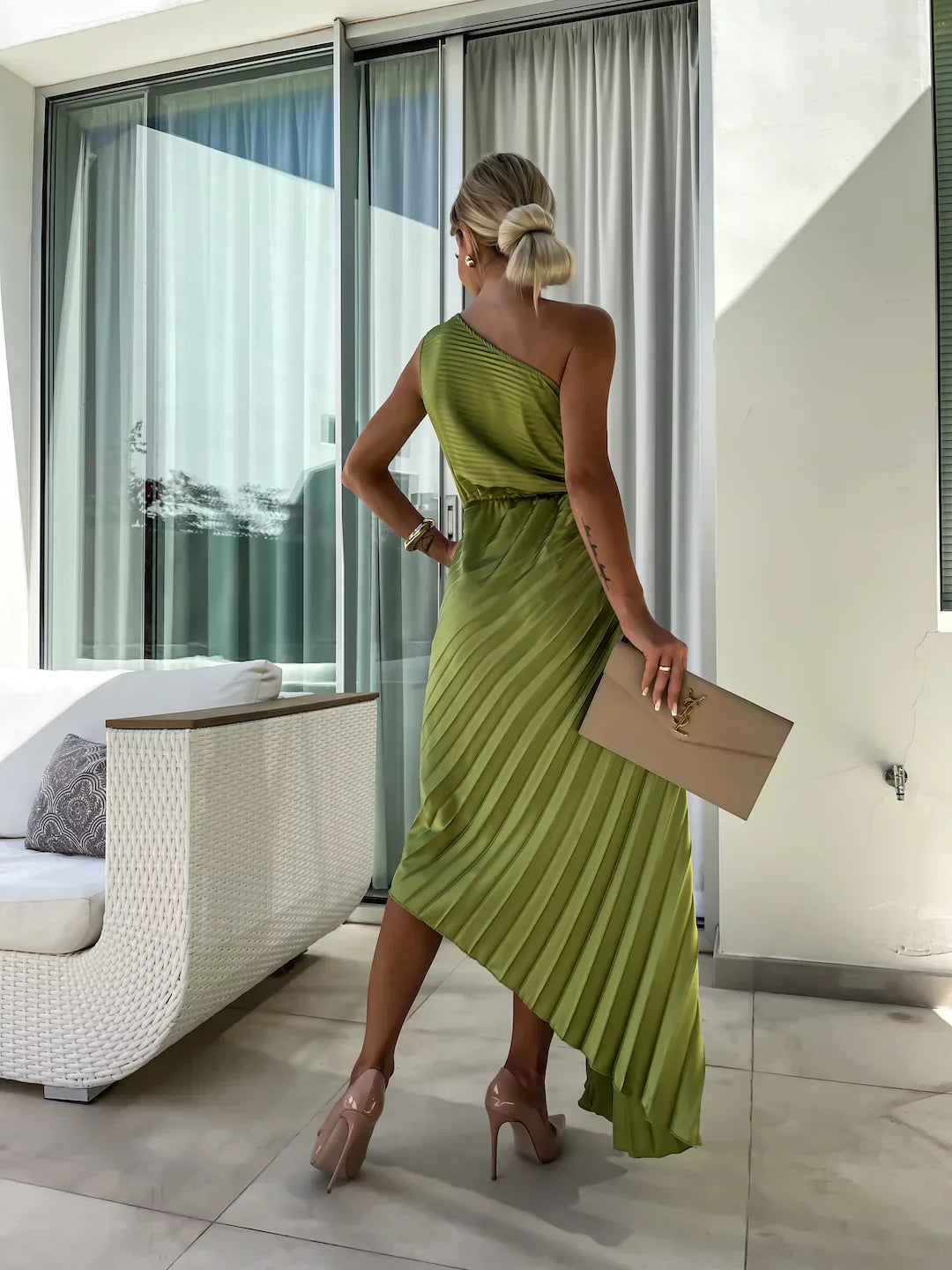 Lizbeth - Robe Maxi à Épaules Dénudées Fleurie