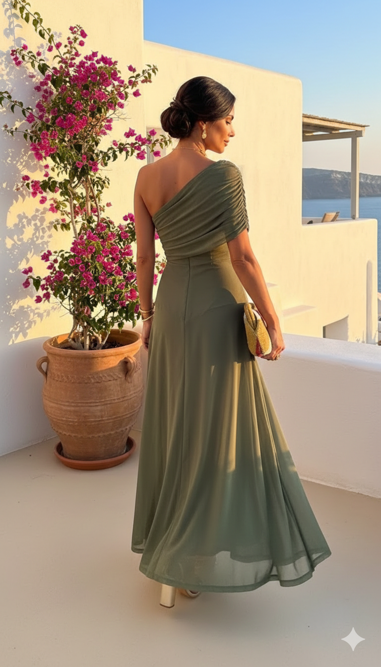 Uma - Robe fluide ample au design élégant