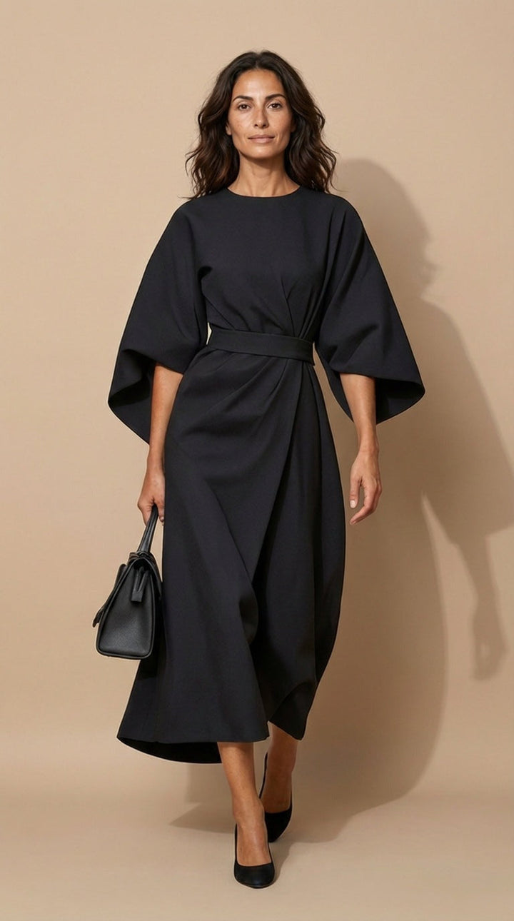 Maya™ | Robe à manches lanternes élégante