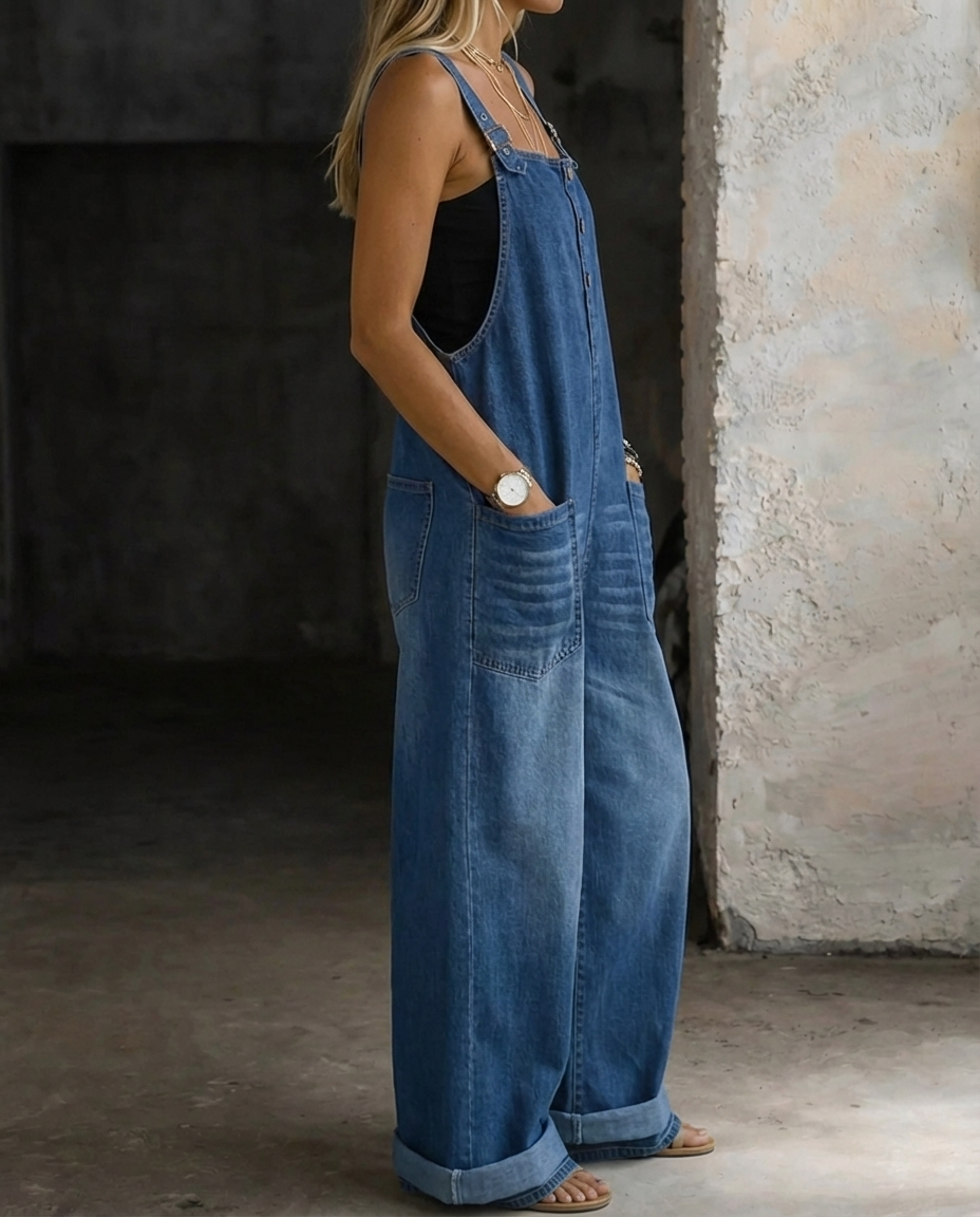 Brooke | Salopette en Jean à Poches