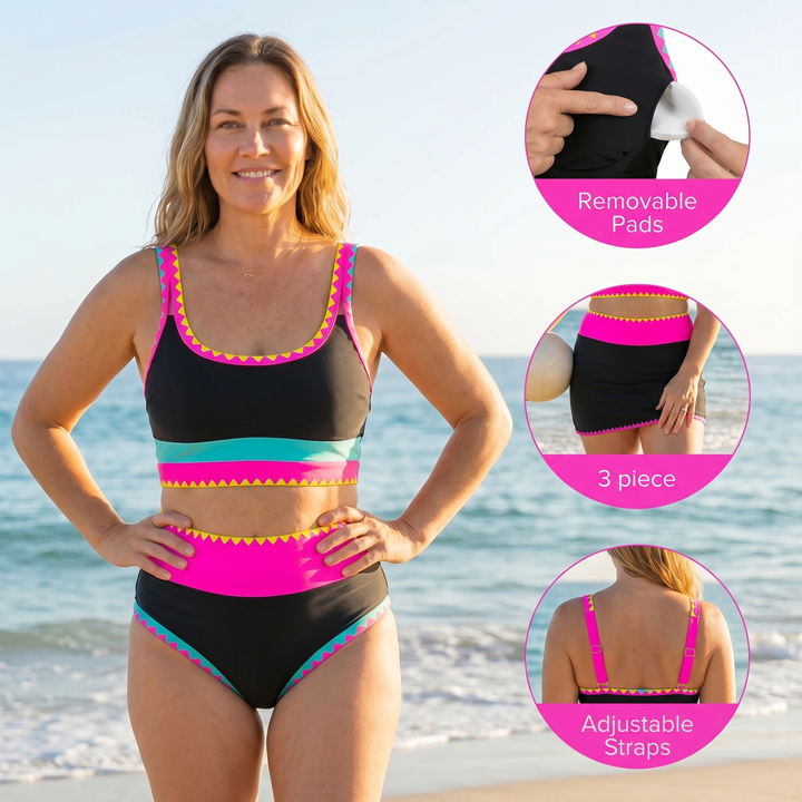 Ensemble de Bain 3 Pièces Maintien Renforcé