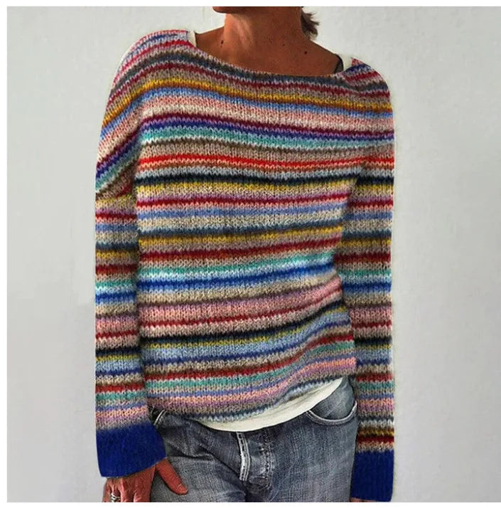 Pierina - Pull rétro d'automne