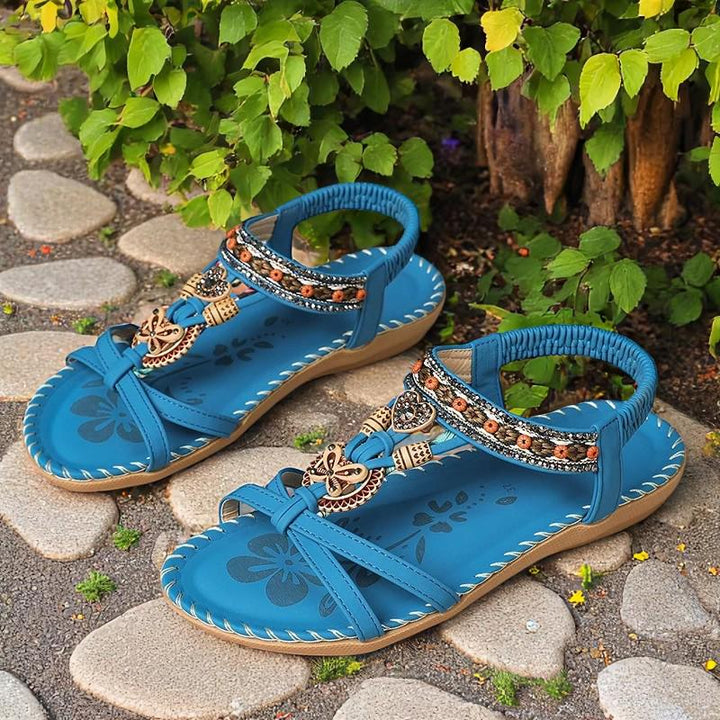Elsa - Sandales gladiatrices ornées