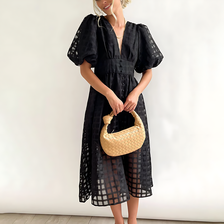Julia - Robe Midi Élégante d'Été