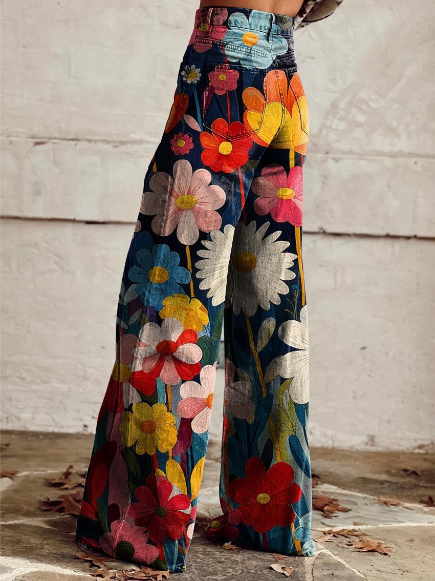 Léna - Pantalon Floral Large