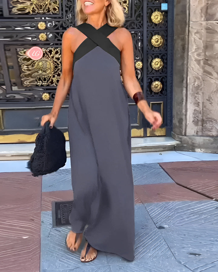 DELPHINE | ROBE AVEC COUPE CROISÉE