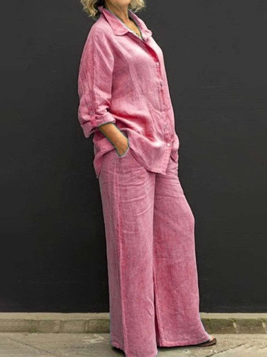 Merle | Costume femme en coton et lin