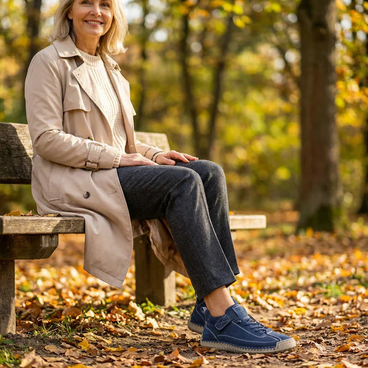 Gisela - Chaussures orthopédiques confortables effet cuir