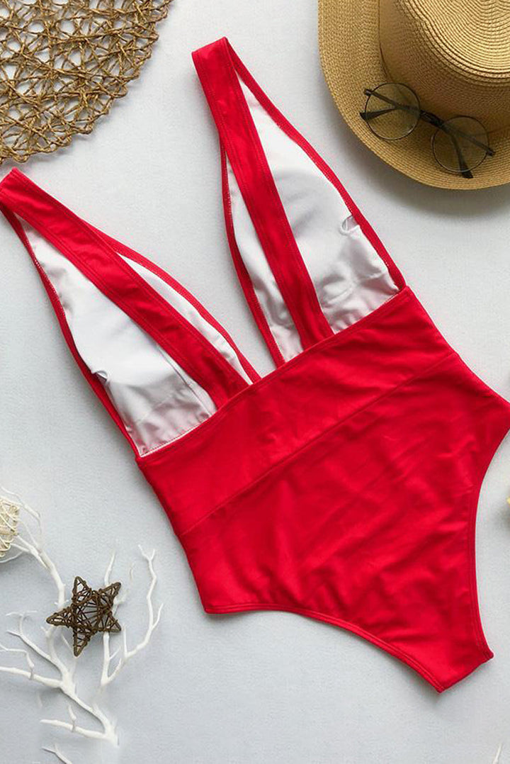 Maillot de bain une pièce California avec décolleté en V