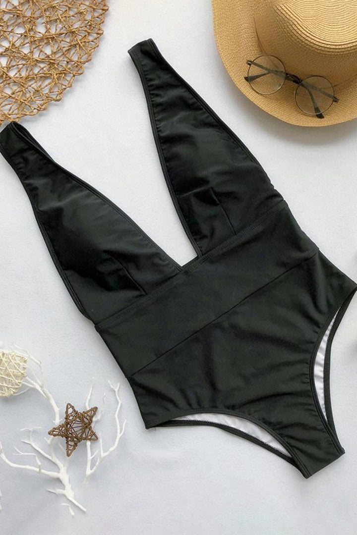 Maillot de bain une pièce California avec décolleté en V