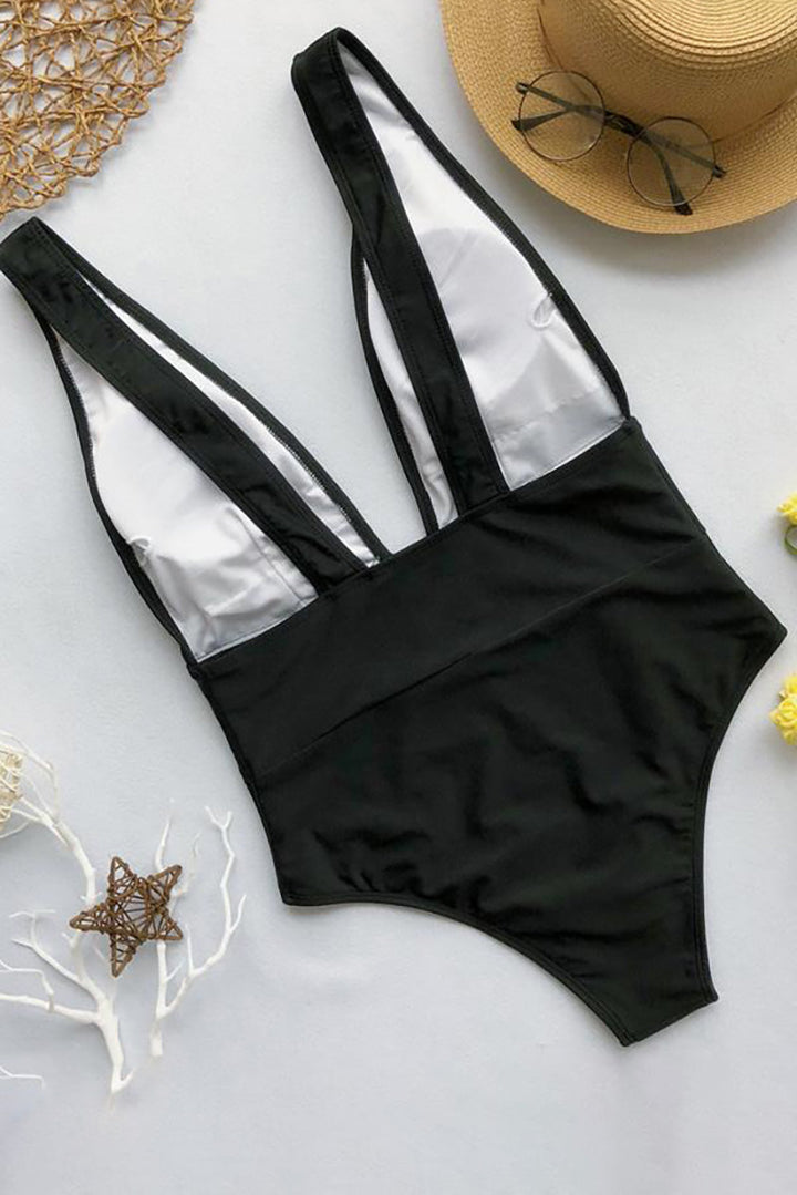 Maillot de bain une pièce California avec décolleté en V