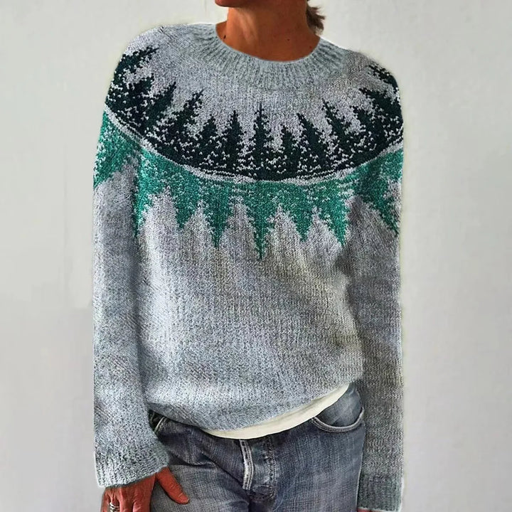 Pierina - Pull rétro d'automne