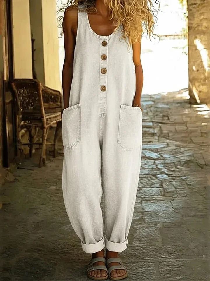Saylor | Salopette en Jean Coton Lavé Vintage