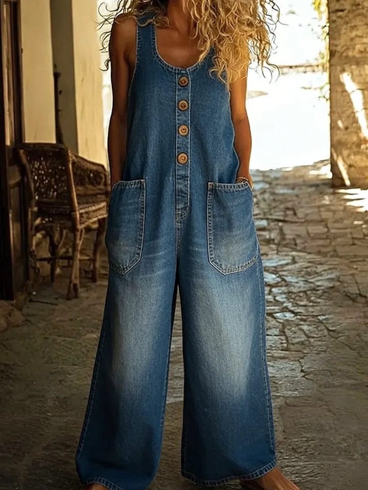 Saylor | Salopette en Jean Coton Lavé Vintage