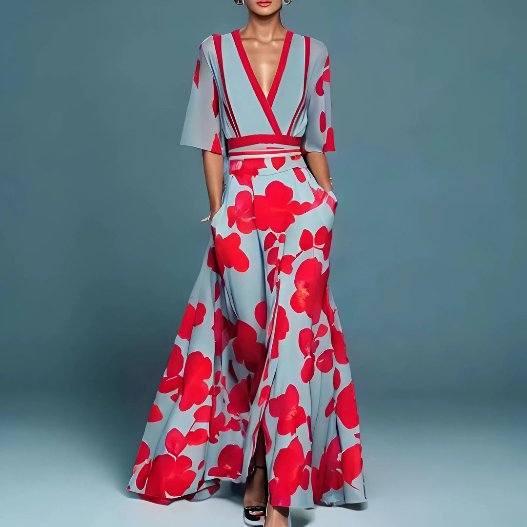 Lucas & Léa Paris| Abito maxi floreale dallo stile sofisticato