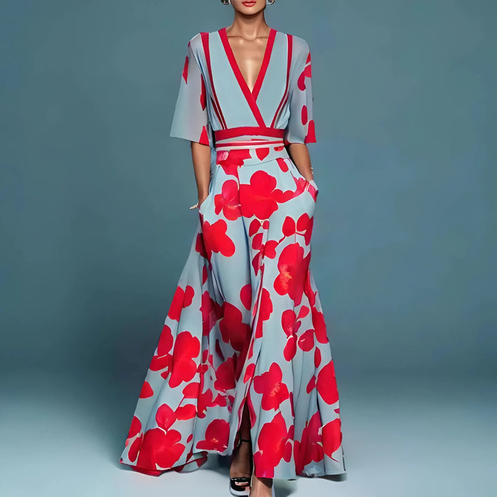 Lucas & Léa Paris| Abito maxi floreale dallo stile sofisticato