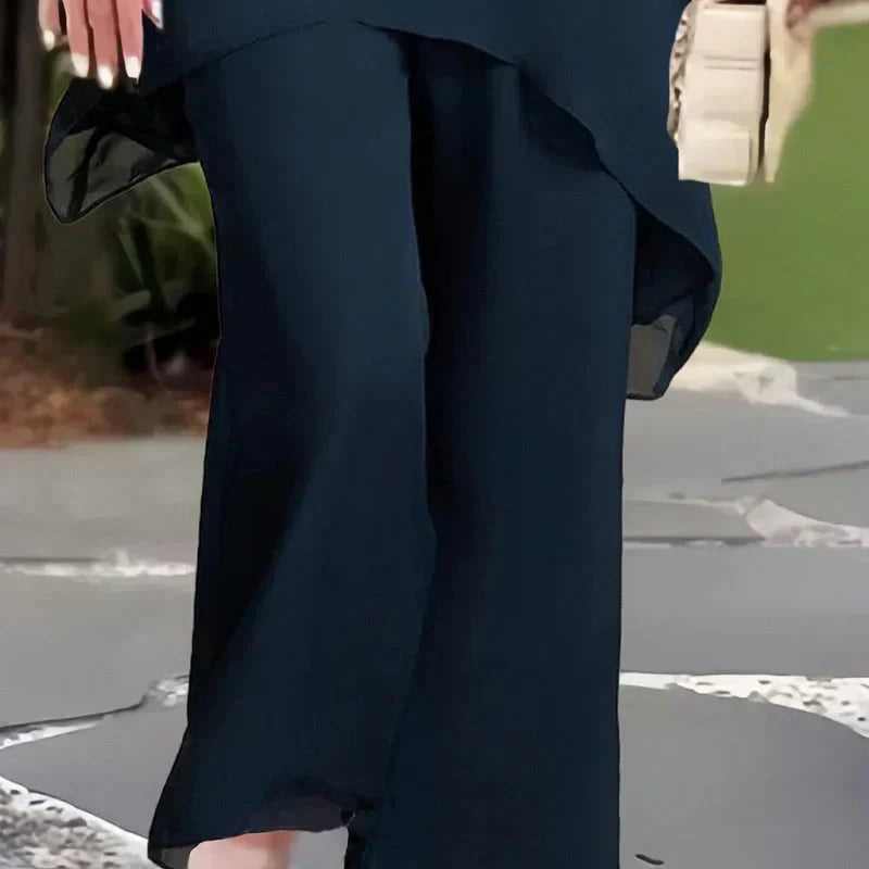 Harper | Ensemble élégant irrégulier de haut et de pantalon