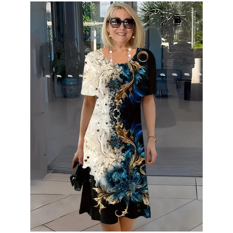 Viviana | Robe Détendue Imprimée