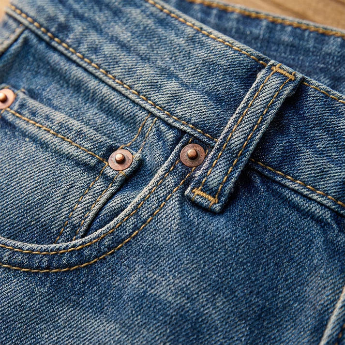 Paula – Jeans taille haute et jambe large