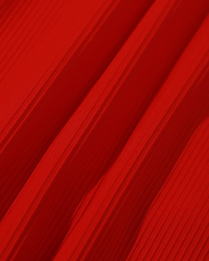 Maillot de Bain Une Pièce Rouge à Dos Croisé