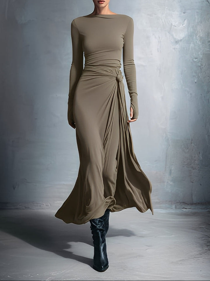 Mildred · Robe maxi avec nœud sur le côté