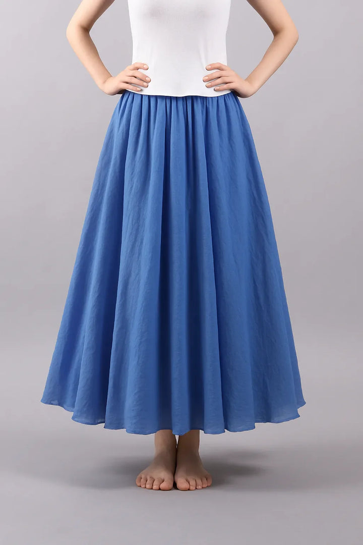 Femme Plissée Maxi Jupe – Vera
