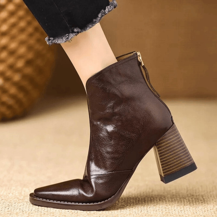 Claudia | Bottines de luxe à talon moyen