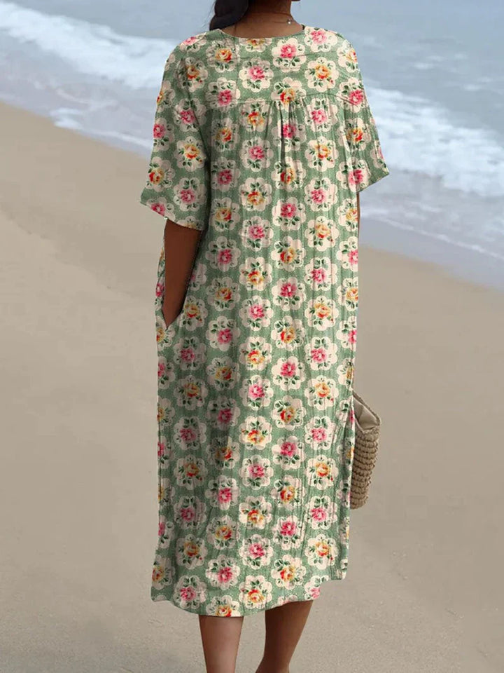 Robe imprimée brise d'été